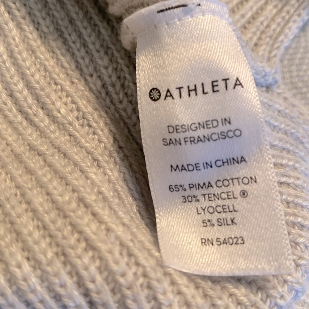Athleta Rest Day Silk Blend Hooded Sweater - Picture 6 of 6